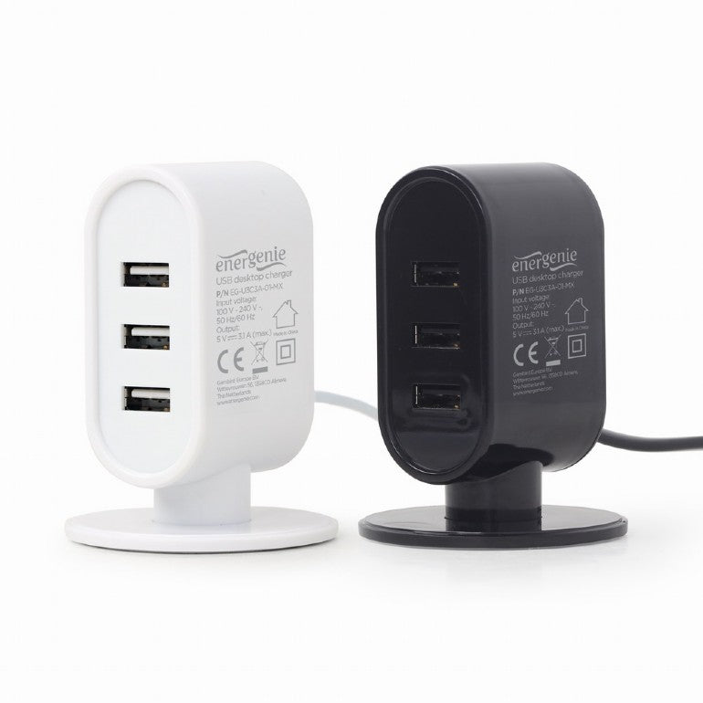 Gembird Universal USB Desktop charger 3.1A EG-U3C3A-01-MX