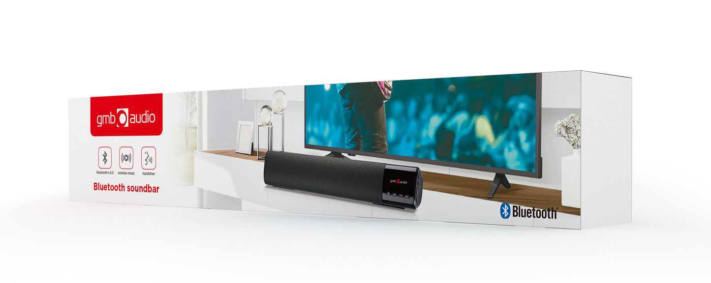 Gembird Bluetooth Soundbar Black SPK-BT-BAR400-01