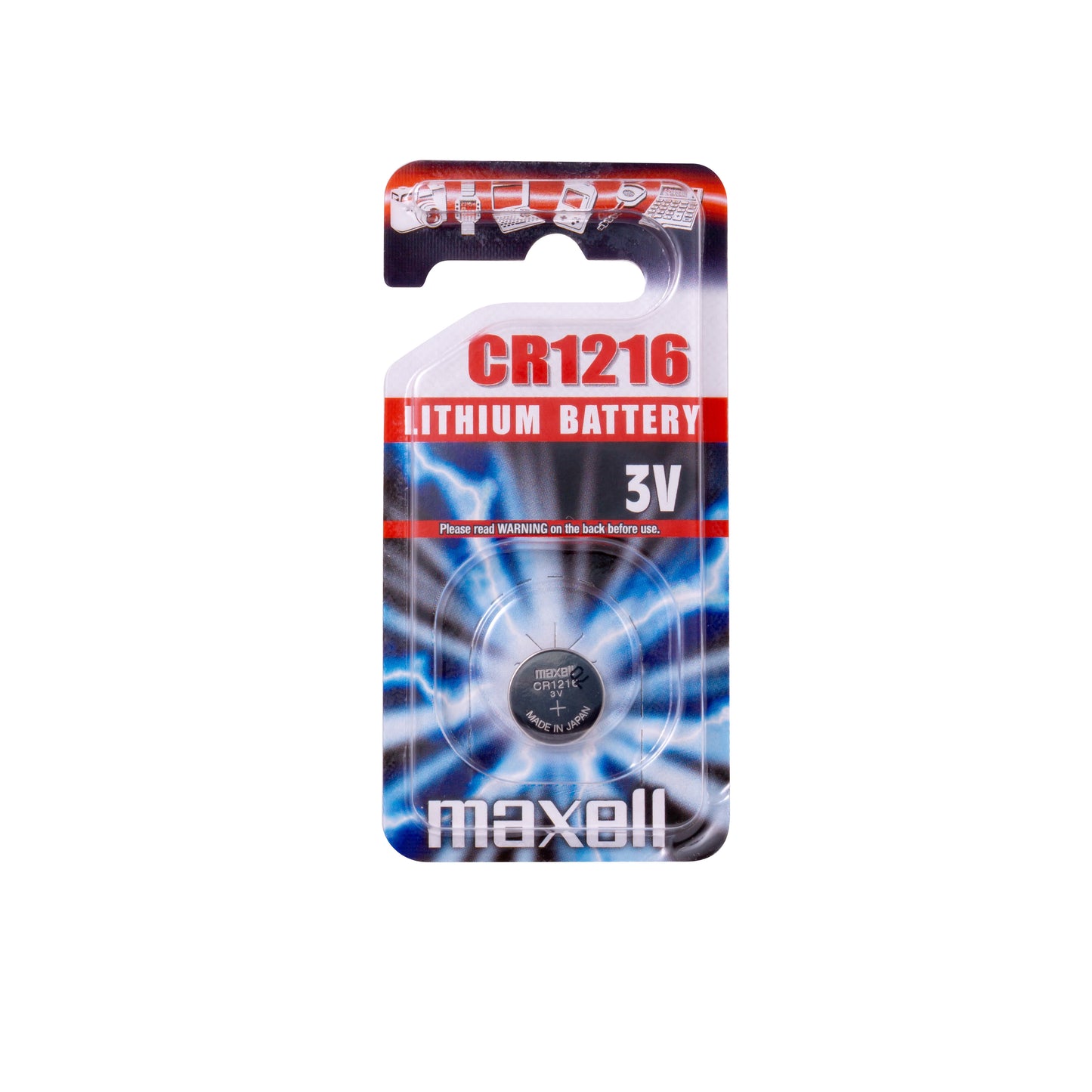 Maxell CR1216 Blister 1 Pc LIthium coin cell