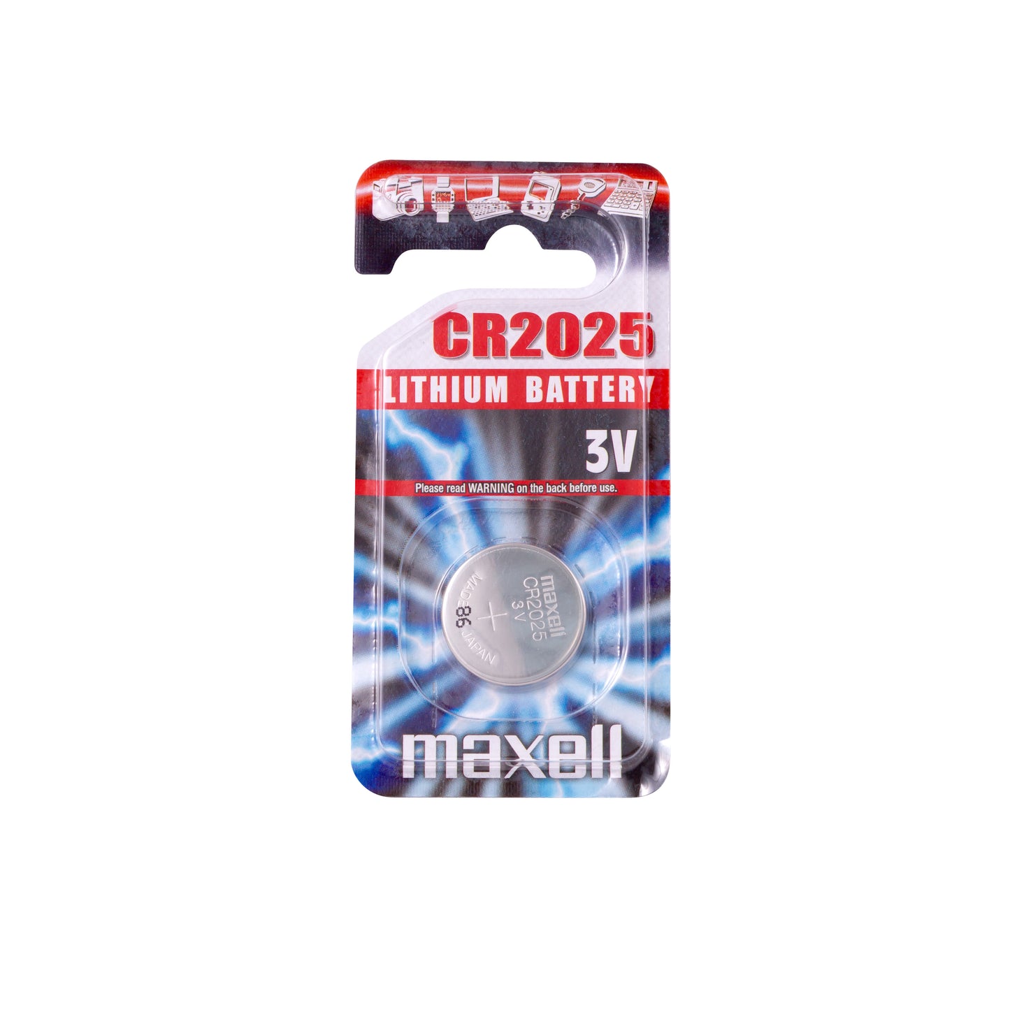 Maxell CR2025 Blister 1 Pc Lithium Coin Cell