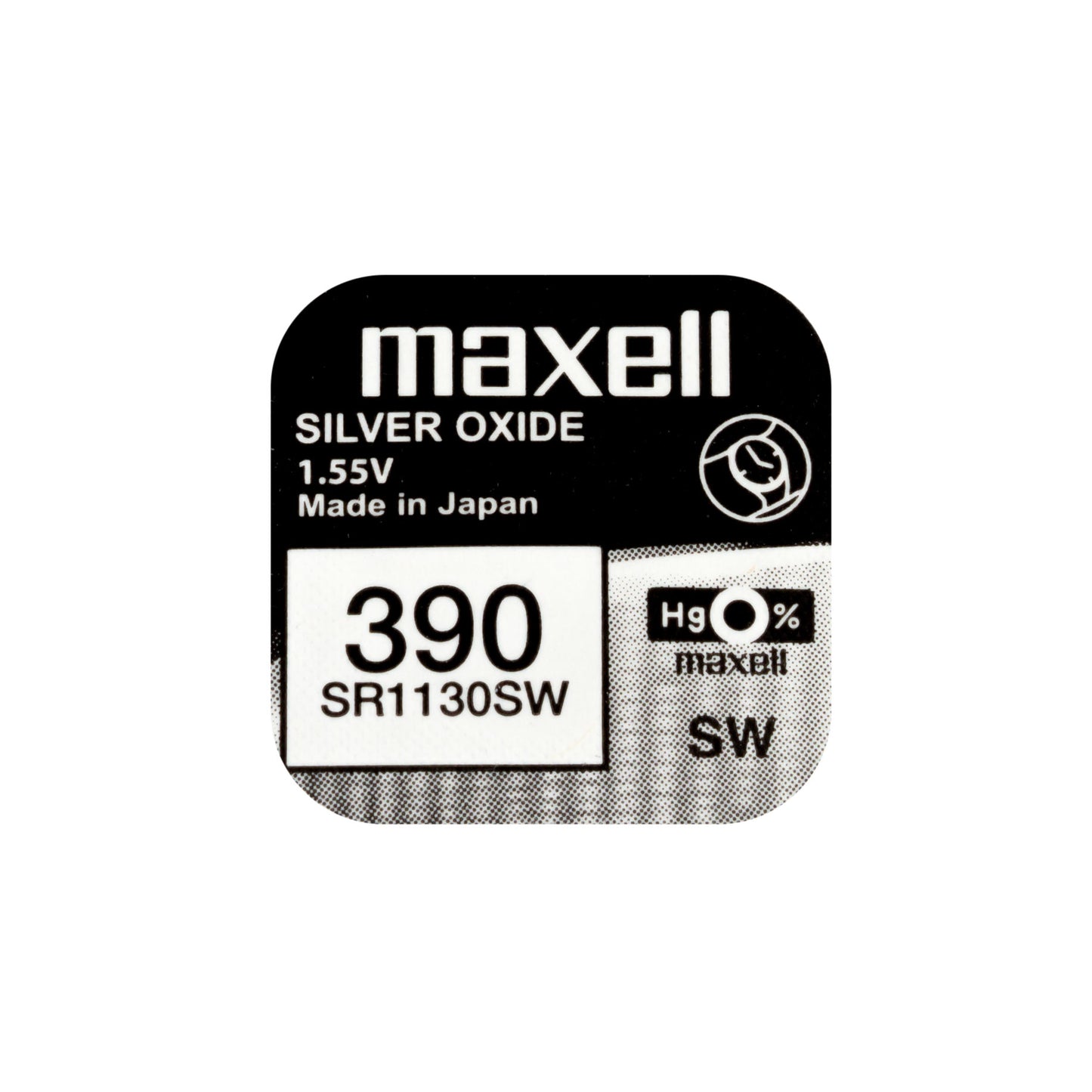 Maxell SR1130SW (390) Silver Oxide Watch Batteries