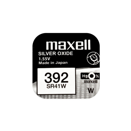 Maxell SR41W (392)  Silver Oxide Watch Batteries