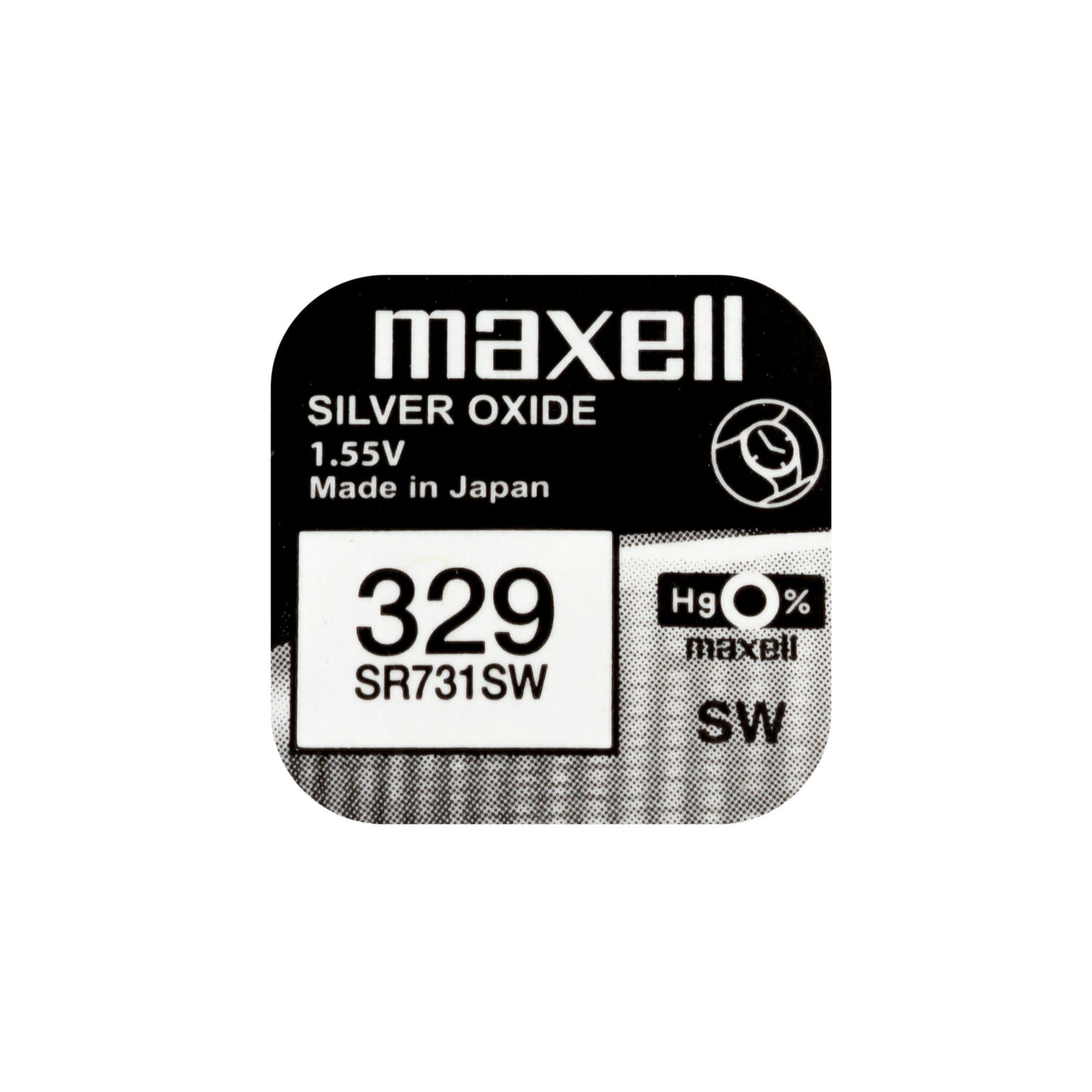 Maxell SR731SW (329) Silver Oxide Watch Batteries