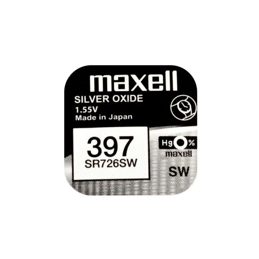 Maxell SR726SW (397)  Silver Oxide Watch Batteries
