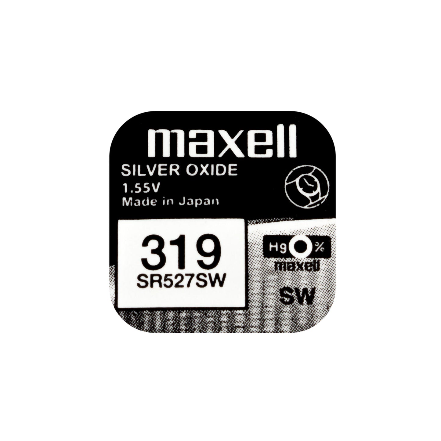 Maxell SR527SW (319) Silver Oxide Watch Batteries
