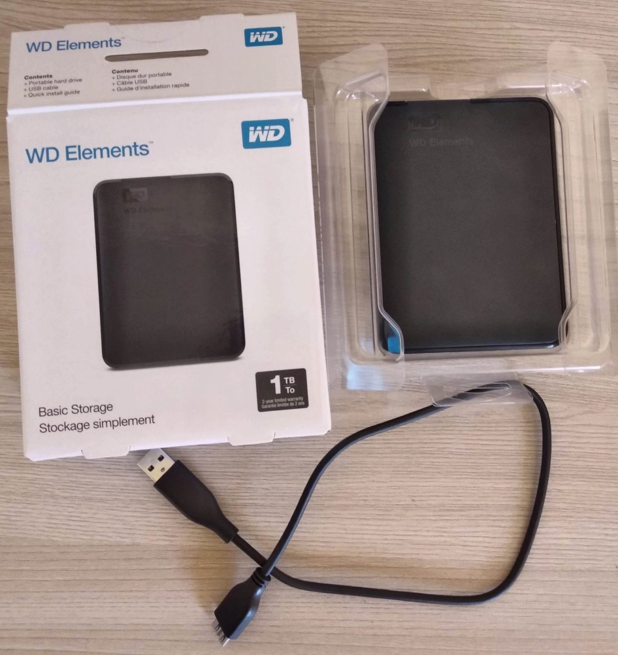 WD 1TB Elements Portable HardDrive USB 3.0 2.5