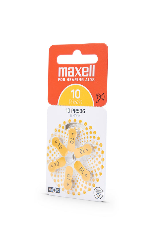 Maxell PR536 (10) 6BS Zinc Air Bateries