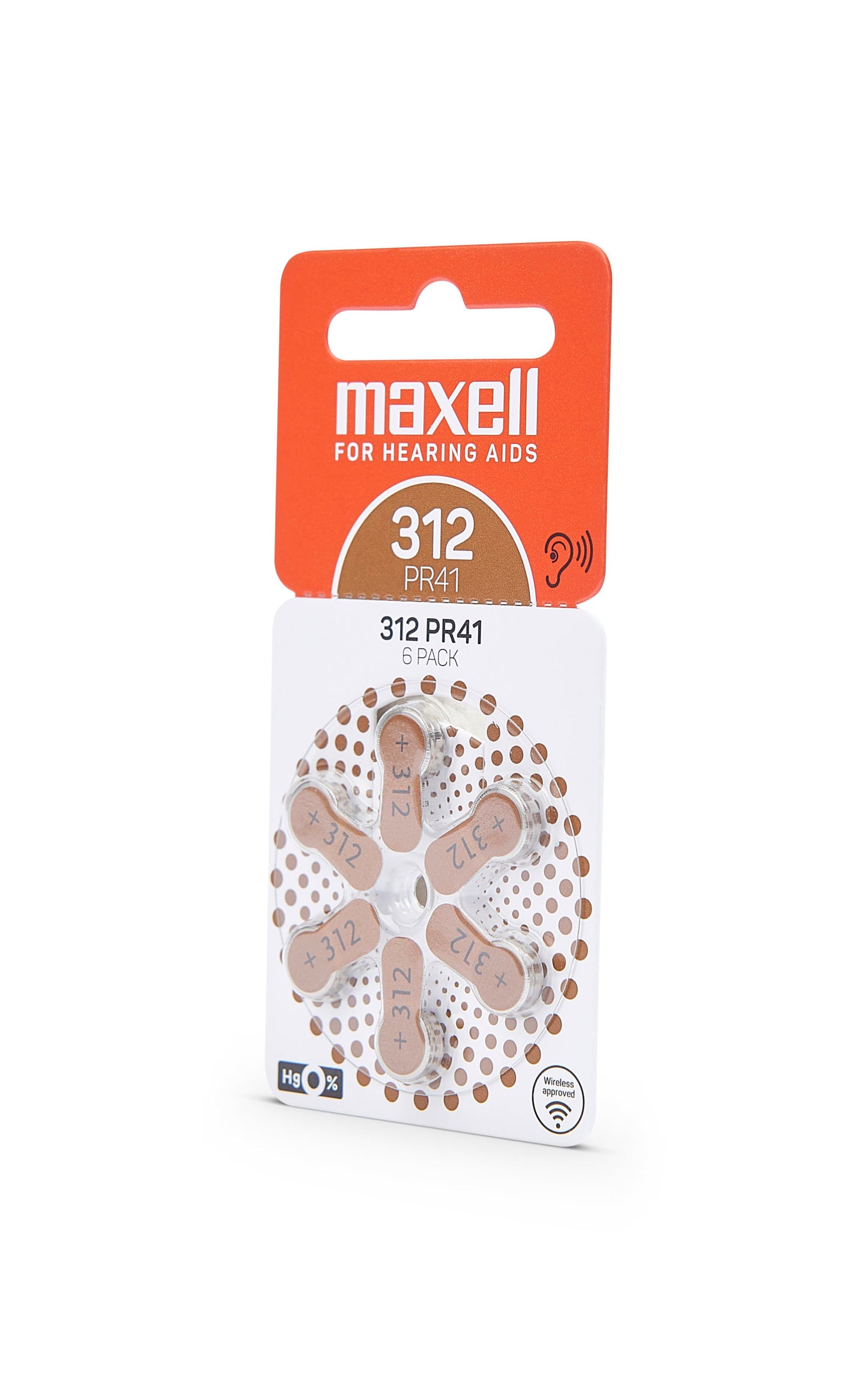 Maxell PR41 (312) 6BS Zinc Air Batteries