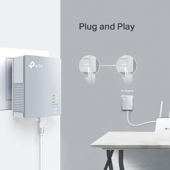 TP-LInk TL-PA4010 KIT(UK) AV600 Powerline Starter Kit